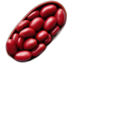 Frijol rojo, seco