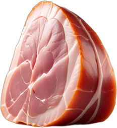 Cured ham, raw