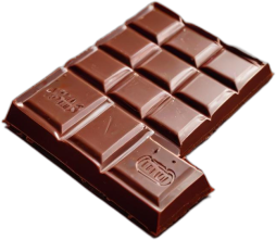 Barra de chocolate negro, menos del 70% de cacao